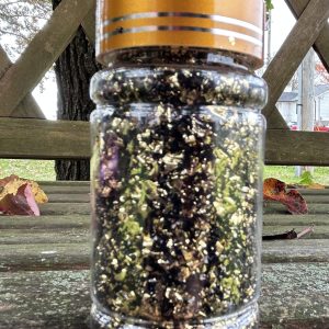 Black and Gold Metallic Foil Flakes