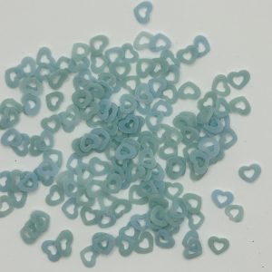 Glowing polymer clay slices